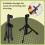 Tabletop Tripod Microphone Mic Stand Holder with 1/4 Inch Threaded for Meetings Lectures Speaking and Ect 4