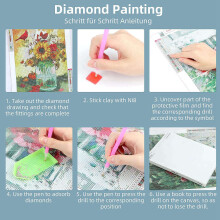 Diamant Malerei Sonnenblume Diamant Malerei und Voll Bohrer Stickerei GemäLde für die Erwachsene Kinder Zimmer Dekoration
