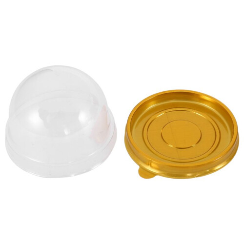 150 Pcs Clear Plastic  Cupcake Boxes Muffin Pod Dome Muffin Cake Container Box Individual Cupcake Dessert Container 1