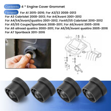 X4 Engine Cover Grommet Rubber Buffer Bumper Grommet Mounting Stop Jounce Bush for - A1 A3 A4 A5 A6 Q3 Q5