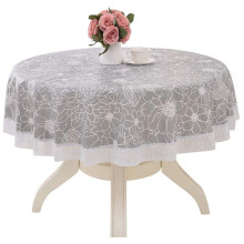 Runde Tisch Decke Abwischbar 180Cm Wasserdicht Knitterfrei Flecken Abweisend Waschbar Polyester Tisch Decke Tisch Decken PVC