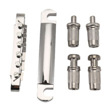Electric Guitar Bridge and Tailpiece Set Electric Guitar Replacement Parts Bridge Tailpiece Bridge for Guitar A