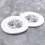 LED Coaster,12 Pack Light  Coasters,LED Bottle Lights,LED Sticker Coaster Discs Light  for Flash Light  Cup 1