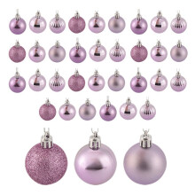 DéCorations de NoëL Incassable NoëL Ensemble D'Ornement D'Arbre Boules de Noel DéCoration Nouveau Violet