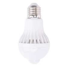Motion Sensor Bulb Human Body Infrared Induction LED Light Bulbs Automatically Activated Light for Porches (5W)