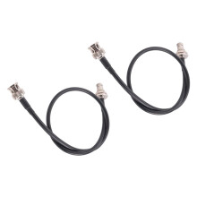 Wireless Microphone Antenna Extension Cable 2ft with BNC Connector, 2-Pack for Rack Mount Systems