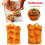 3 Piece Silicone Halloween  Pumpkin Baking Mold Set 5