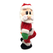 Dancing Santa Claus Musical Electric Singing Dancing Santa Clause Hip Shake Figure Twisted Hip Toys Xmas New Year Gift