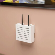 Wall-Mounted WiFi Router Storage Box - Elegant Cable Organizer for Home Decor