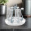 Bottle Drying Rack with 360 Rotating Tray, Fast Drainage Swan Design for Kitchen Countertop 3
