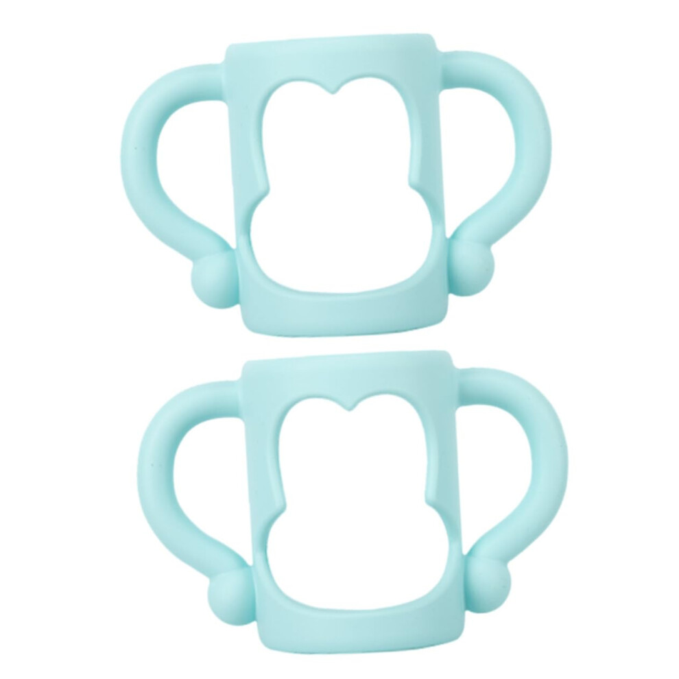 2pcs Universal Silicone Baby Bottle Handles with Ergonomic NonSlip Grip for Wide Mouth Feeding