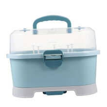 Baby Bottle Drying Rack with 360 Protection and Fast Drainage, Detachable Organizer for Travel