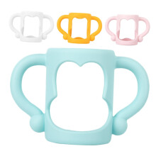 4Pcs Baby Bottle Handles with Ergonomic Grip for Easy Feeding, Lightweight and Compatible with Nursing Bottles