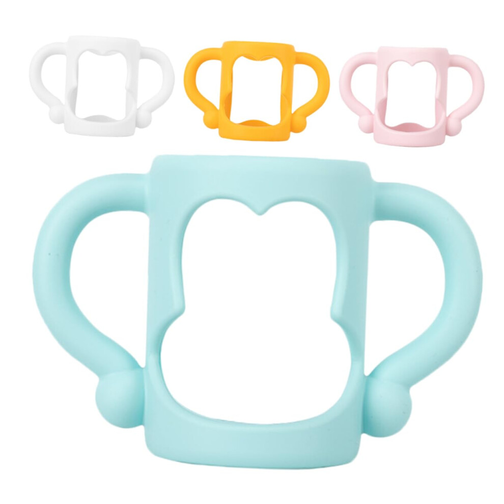 4Pcs Baby Bottle Handles with Ergonomic Grip for Easy Feeding, Lightweight and Compatible with Nursing Bottles
