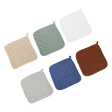 6pcs Muslin Burp Cloths Absorbency Soft Cotton for Newborns Boys and Girls