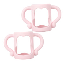 Baby Bottle Handle Silicone Holder 2Pcs Ergonomic Comfort Grip for Easy Infant Feeding