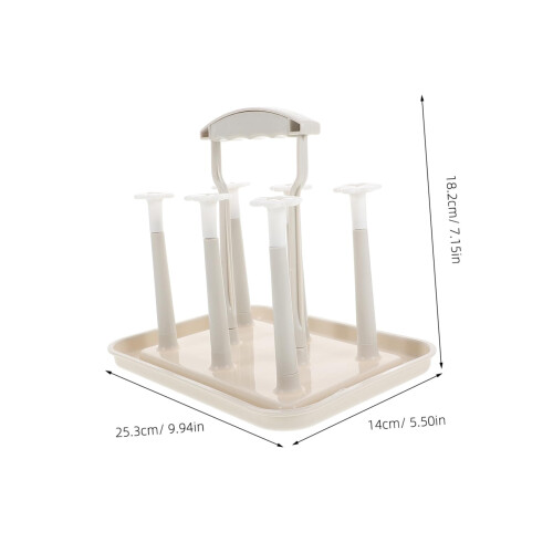 Bottle Drying Rack with Space Saving Design for Countertop Mug and Cup Storage, Easy to Clean 1