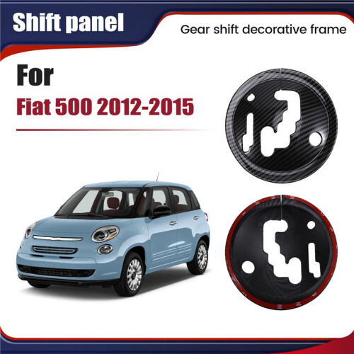 Car Central Control Gear Shift Panel Frame Cover Decorative Stickers for  500 2012-2015 Car Interior Accessories 2