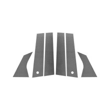 Carbon Fiber for Mustang Mach-E 2021-2024 Car Window B Pillar Post Cover Trim Sticker Accessories