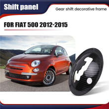 Autocollants Décoratifs de Couverture de Cadre de Panneau de Changement de Vitesse de Commande Centrale de Voiture pour 500 2012-2015 Accessoires