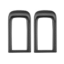 Car Cup Holder Frame Middle Row Seats Water Cup Holder Trim for  ALPHARD VELLFIRE 30 Series 2015-2022 Carbon Fiber