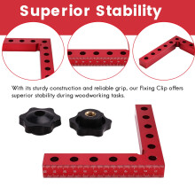 120mm Right Angle Fixing Clip 90 Degree L-Shaped Auxiliary Fixture Positioning Panel Fixing Woodworking Clamping Tool