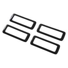 For Fortuner 2024 ABS Carbon Fiber Car Rear Roof Air Outlet Vent Cover Trim Decoration Accessories