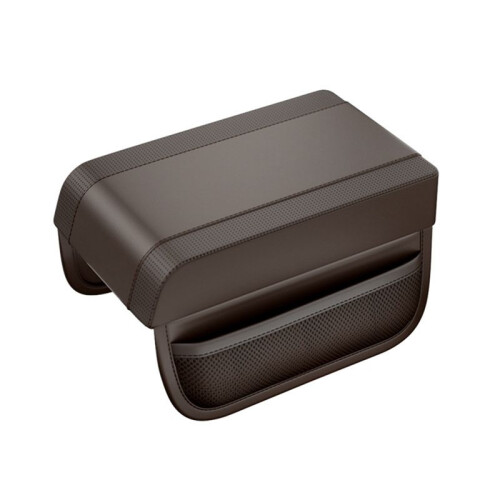 Cuscino di Rialzo Universale per Bracciolo Auto, Nuovo Cuscino per Bracciolo Auto In Cotone Memory, Cuscino per Console Centrale Auto, Marrone 1