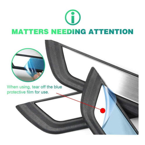 Interior Accessories Door Sill Protector Compatible for  Rav4 2019 2020,RAV4 Door Step Plate 1