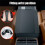Cuscino di Rialzo Universale per Bracciolo Auto, Nuovo Cuscino per Bracciolo Auto In Cotone Memory, Cuscino per Console Centrale Auto, Nero 3