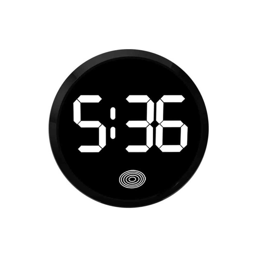 Car Interior Clock, Car Watch, Car Accessories, Car Led Electronic Watch Round Alloy Touch Luminous Digital Clock 6031542224450