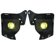 Car Front Bumper Fog Lights Assembly Dual Color LED Fog Lights Low High for Hiace 2014-2019 Fog Lights