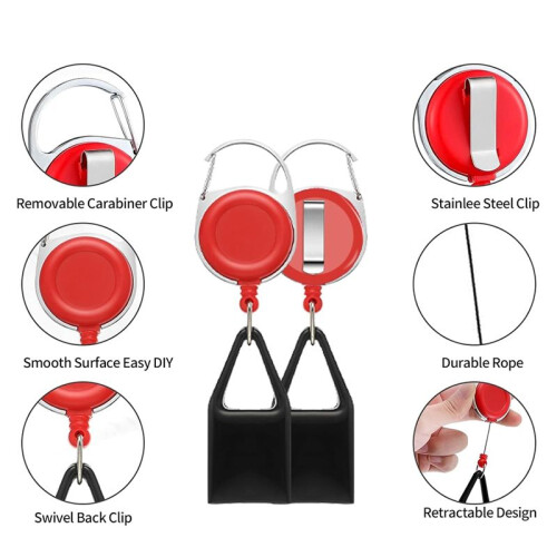 36Pieces Lighter Holders Retractable Lighter Clip Keychain Assorted Colour Lighter Holder with Lighter Cover Single Clip 2