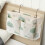 Bedside Storage Organizer with Iron Bar Clouds Pattern Dorm Bed Hanging Caddy SpaceSaving Design 5
