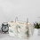 Bedside Storage Organizer with Iron Bar Clouds Pattern Dorm Bed Hanging Caddy SpaceSaving Design 3