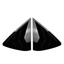 Car Rear Window Shutter Cover Trim Window Louver Side Vent Trim for X6 F16 2015-2019 Gloss Black