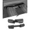 Under  Vent Deflectors for  RAM 2010-2017 Rear AC Vent Cover Directional Extension Accessories 2