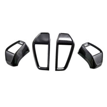 Garniture de Couvercle de Ventilation de Sortie D'Air AC de Commande Centrale pour City Hatchback 2021 2022 2023, Accessoires RHD en Fiber de