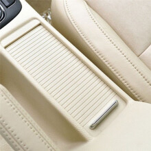 Car Center Console Water Cup Holder Curtain for Superb 2013-2015 Cup Holder Slide Roller Blind Black