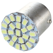 2 x Car White 1156 BA15S P21W 22 LED Bulbs Parking Light Interior Light