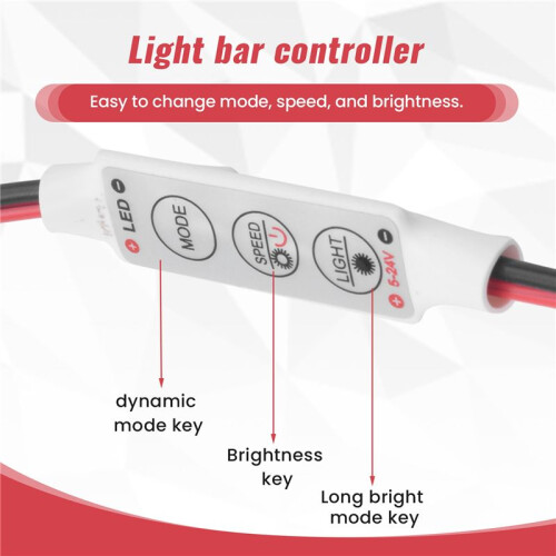 3 keys Controller Dimmer for 3528 5050 LED Single Color Strip Light  12V 144W 2