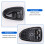 8pcs Front Rear Left Right Outside Door Handle Inside Door Handle for  Accent 1.5L 1.6L 2000-2006 Chrome 2