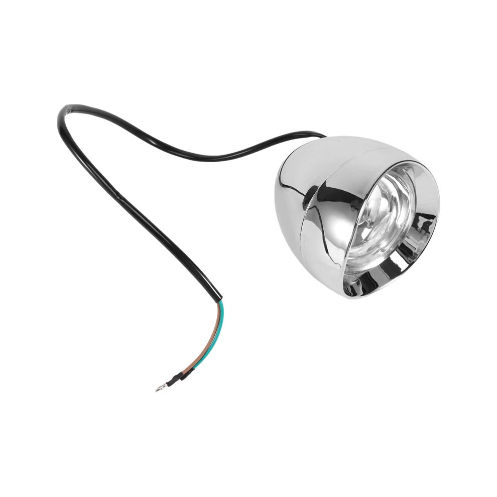 4Â³ Motorcycle Bike Chrome Bullet Head Spot Fog Lamp Bulb For Chopper Light/Amber 6033826249203