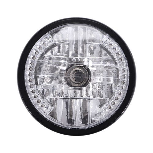 7 Inch Motorcycle Round Headlight Halogen H4 Light LampFor BOBBER