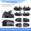 8pcs Front Rear Left Right Outside Door Handle Inside Door Handle for  Accent 1.5L 1.6L 2000-2006 Chrome 3