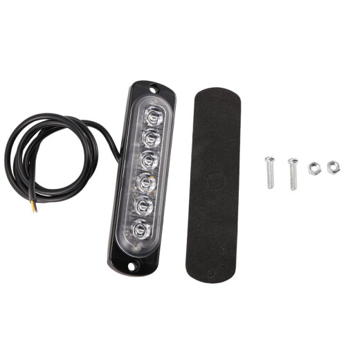 12V-24V 6LED Light Flash Emergency Car Vehicle Warning Strobe Flashing
