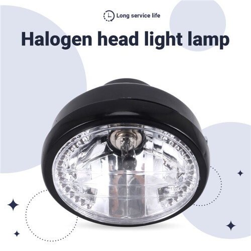 7 Inch Motorcycle Round Headlight Halogen H4 Light LampFor BOBBER 2