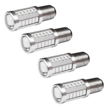 4pcs Red 1157 P21/5w Bay15d Super Bright 33 Smd 5630 5730 Led Auto Brake Lights Fog Lamp 21/5w Car Daytime Running Light Stop Bulbs