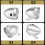 Retro Bicycle Bike Accessory Front Light Bracket Vintage 3LED Headlight (Silver) 5