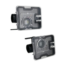 2Pcs Car Side Led Lighting Sign Projection Lamp Rearview Mirror Lighting Welcome Light For Focus St